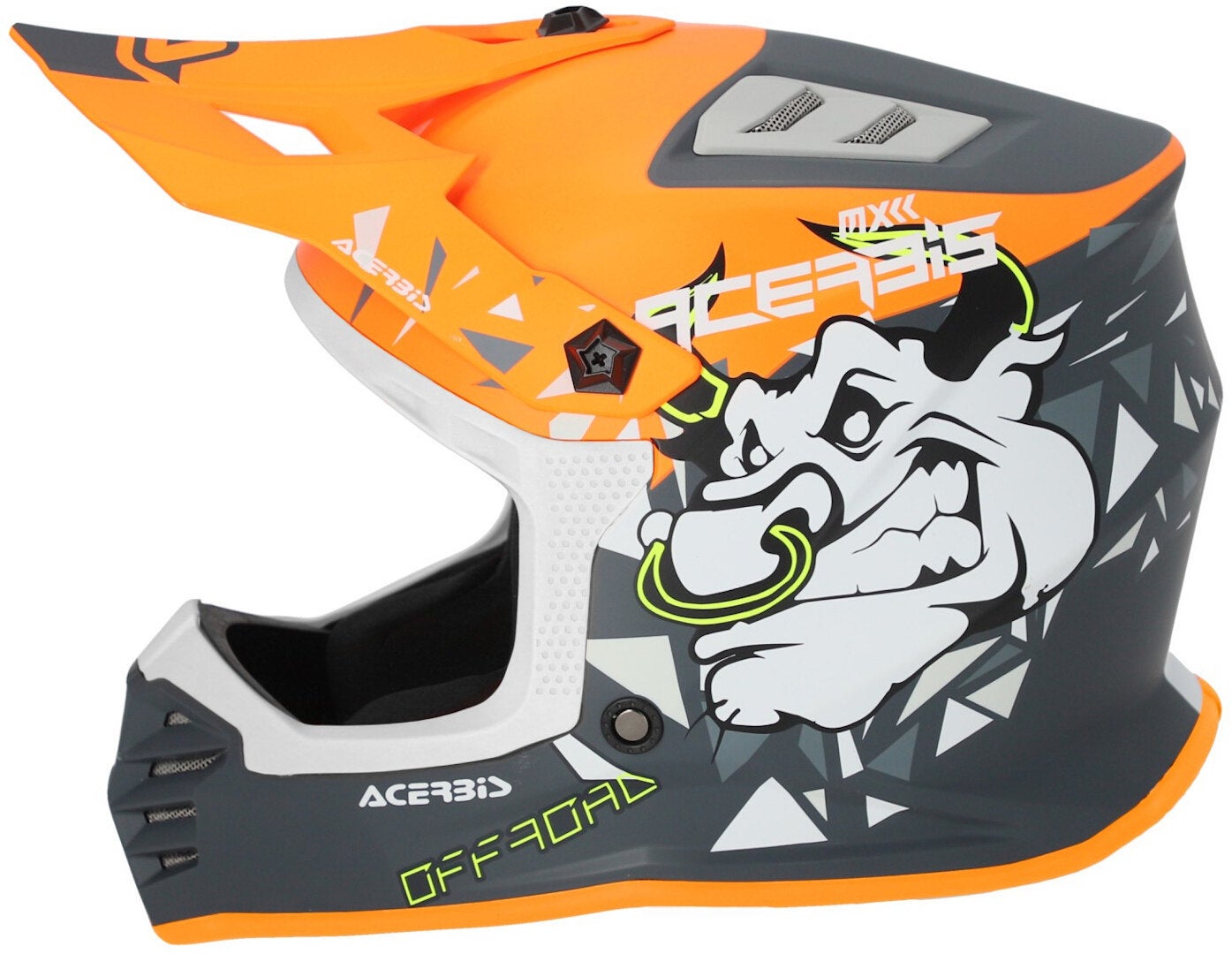 Acerbis Profile Capacete Jovem Motocross Laranja fosco Y/S (47/48) Figura 2