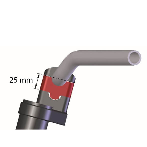 HIGHSIDER pro Lenkererhöhung 25mm, silber für Ø28,6mm Lenker Figur 2