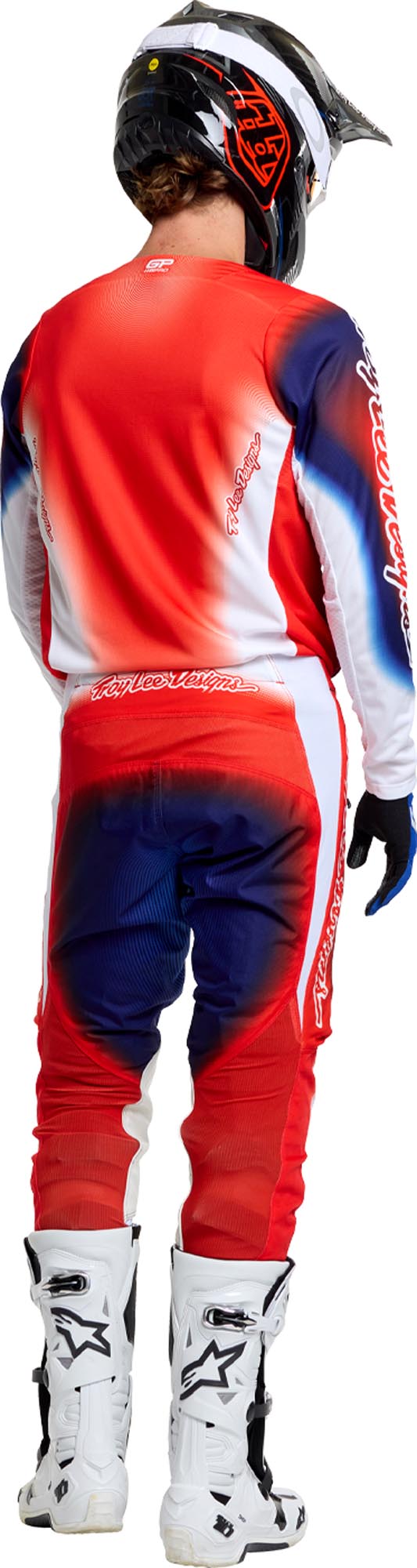 Troy Lee Designs GP Pro Imprint Motocross Pants blue/orange 38 Figure 12