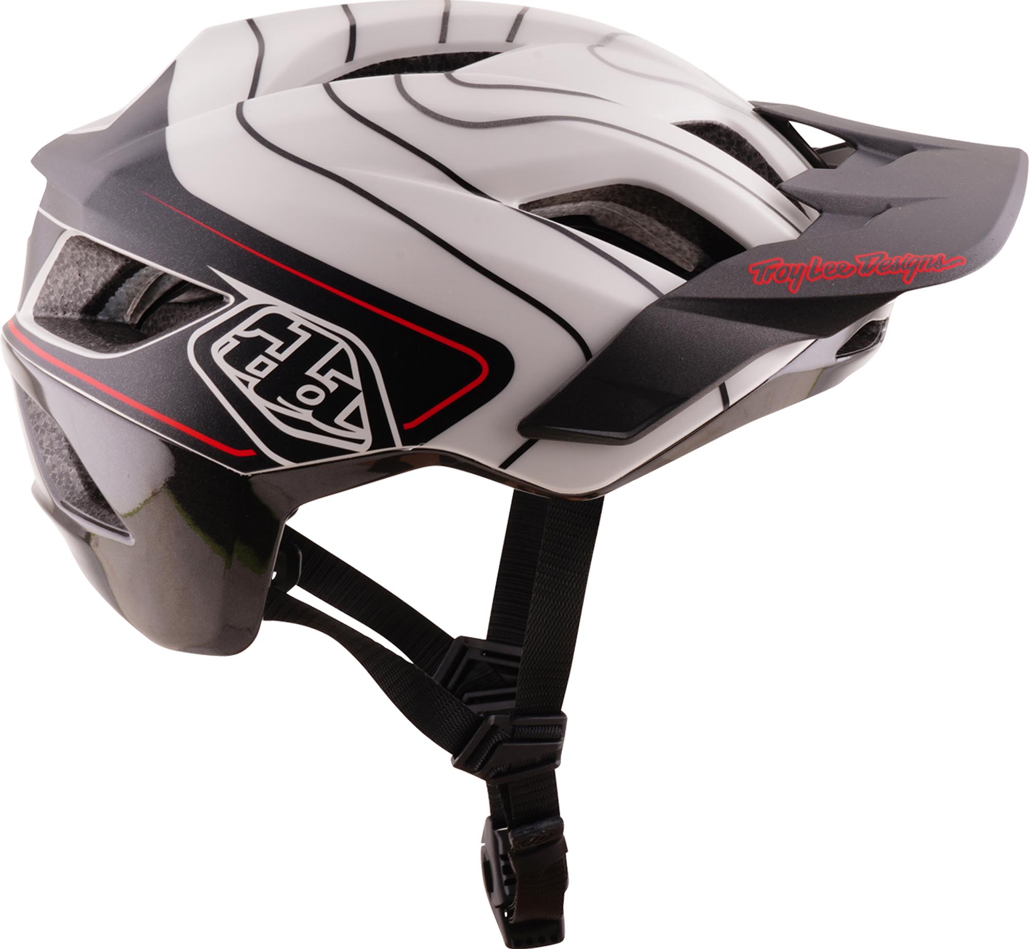 Troy Lee Designs Flowline SE MIPS Dipped Biciklistička kaciga bijelo/crno M-L (57/59) Slika 3