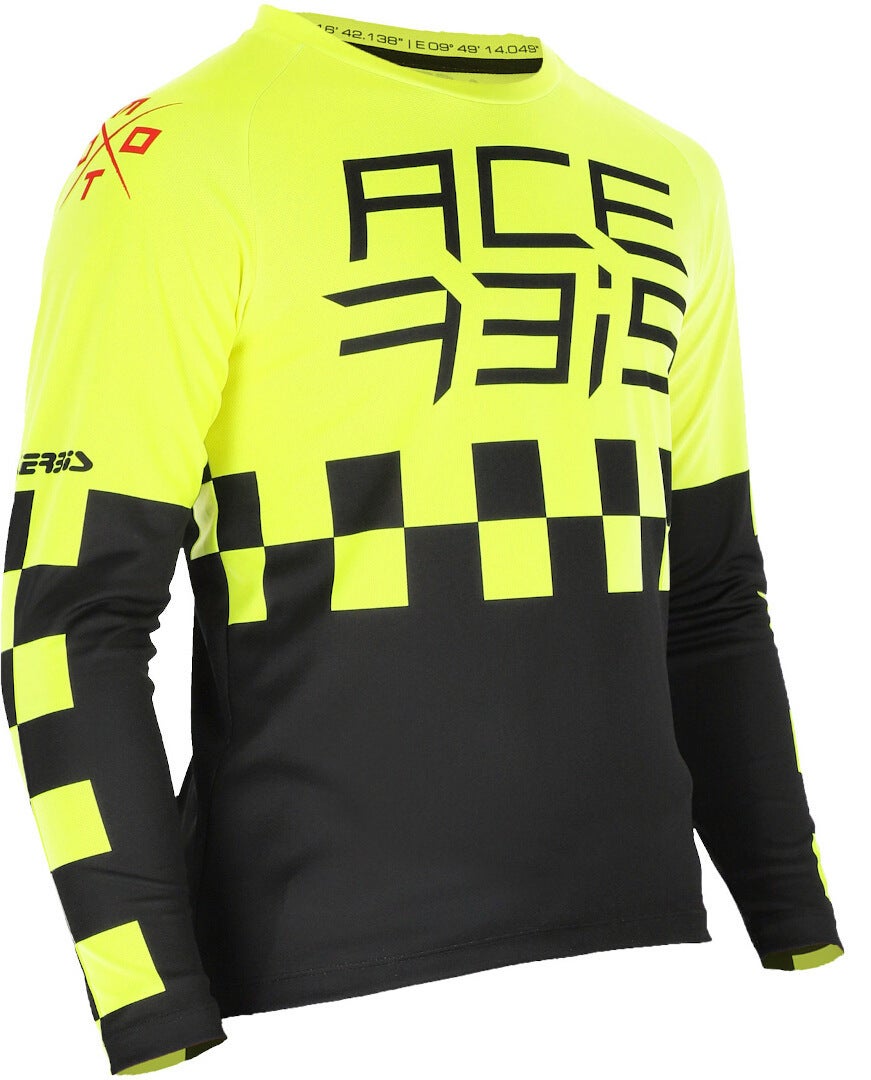 Acerbis MX J-Kid Børn Motocross Jersey gul/sort M Figur 3