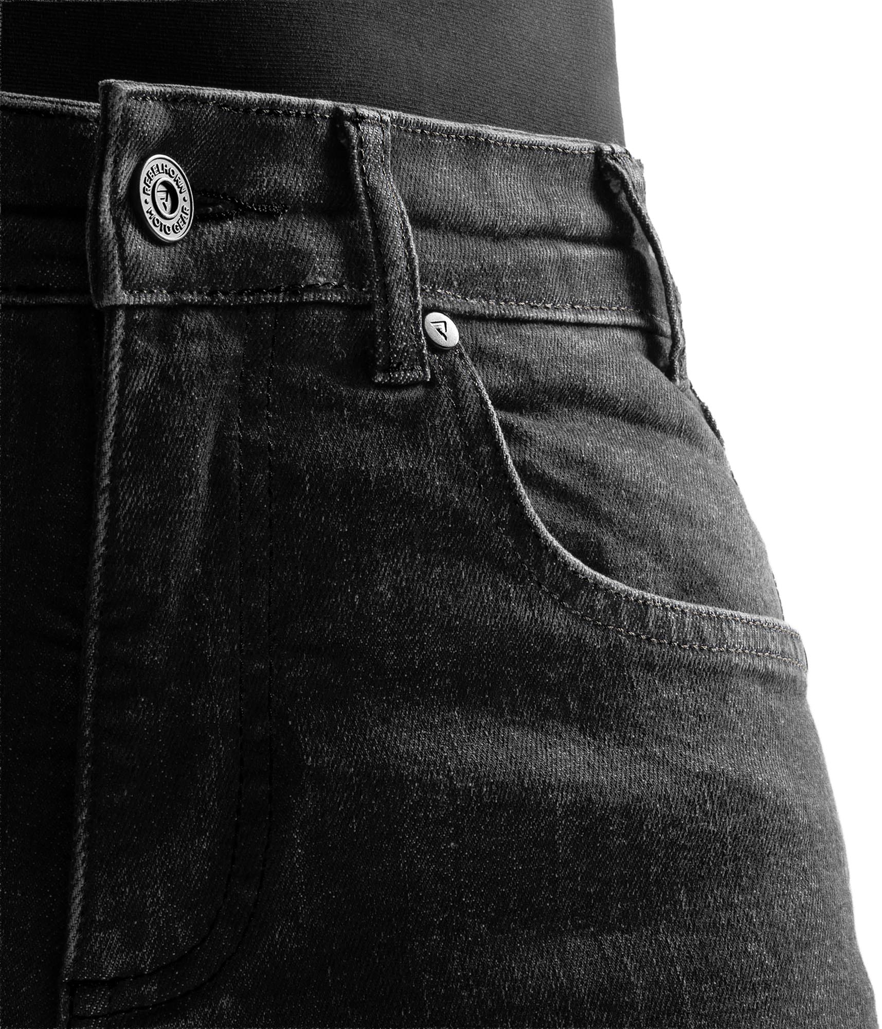 Rebelhorn Classic Motorcycle Jeans black washed out 40/34 Figure 5