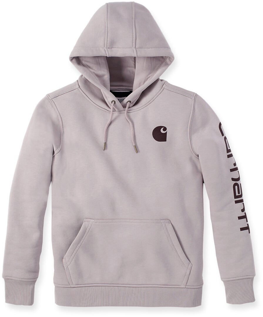 Carhartt Clarksburg Logo Hettegenser for damer grå/beige S Figur 1