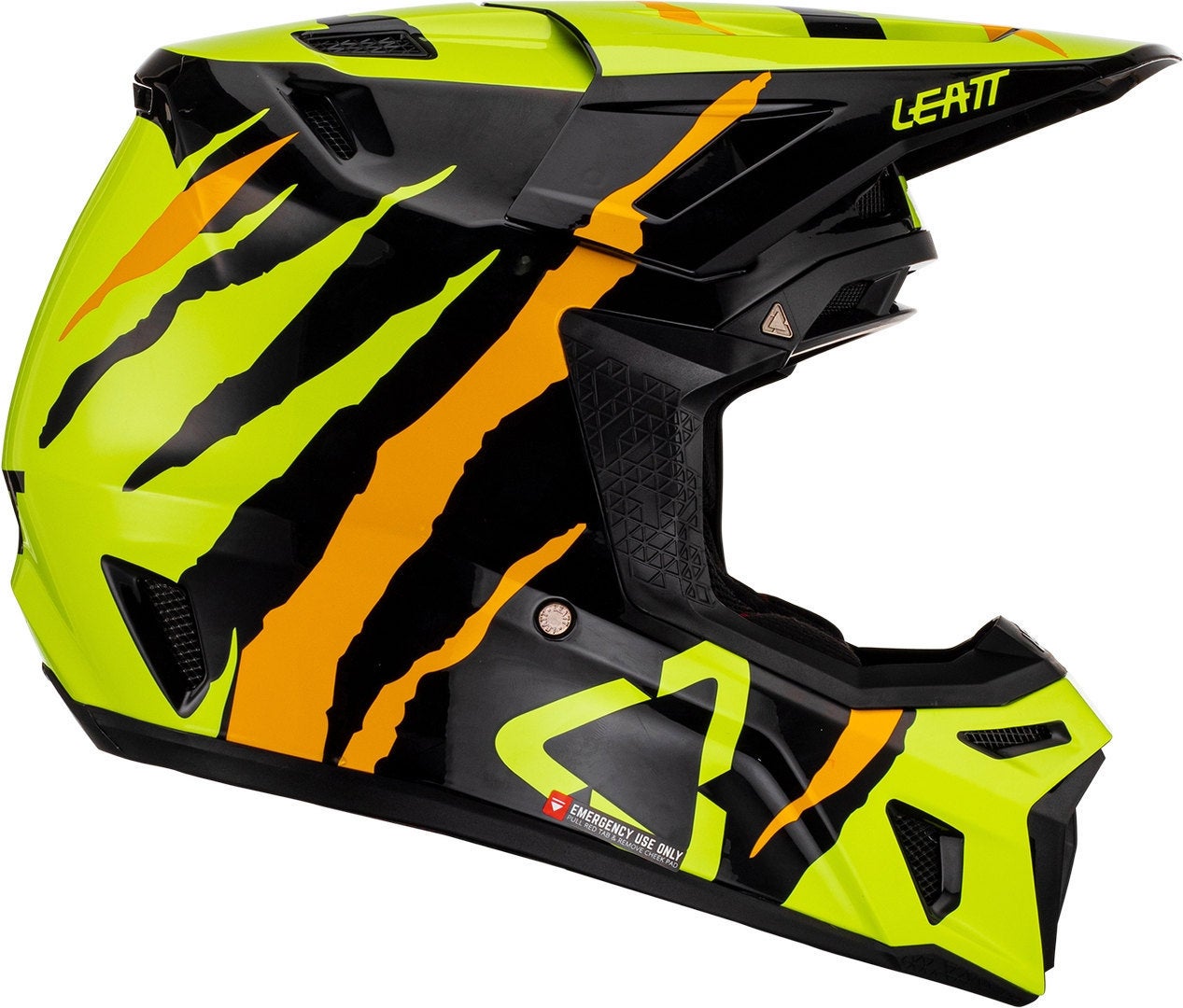 Leatt 8.5 Tiger Casco da motocross con occhiali nero/giallo M (57/58) Figura 3
