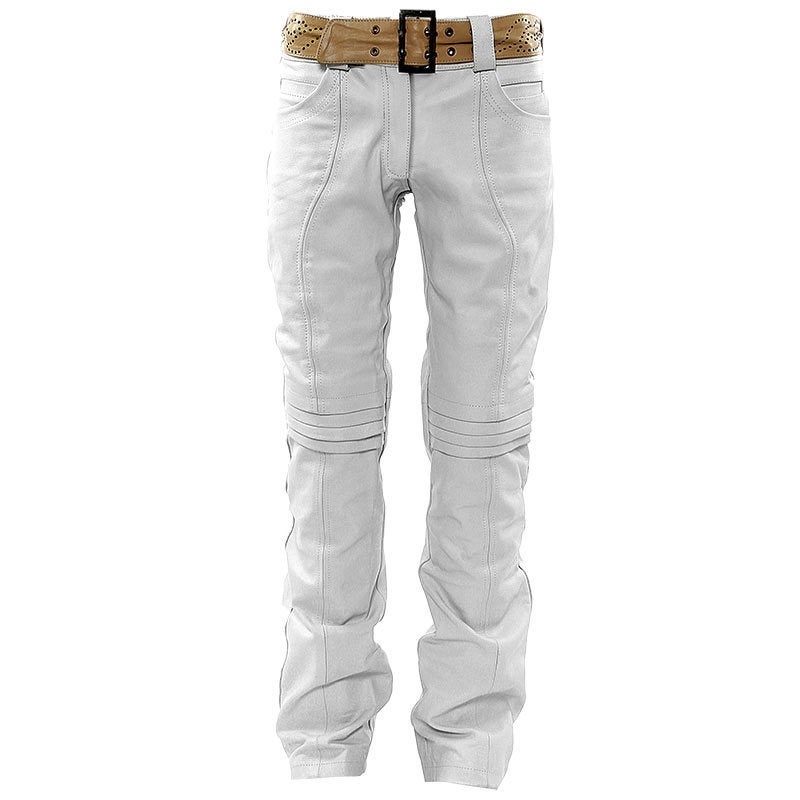 Bores Caroline Lederen dames broek waterdicht Wit 44 Figuur 1