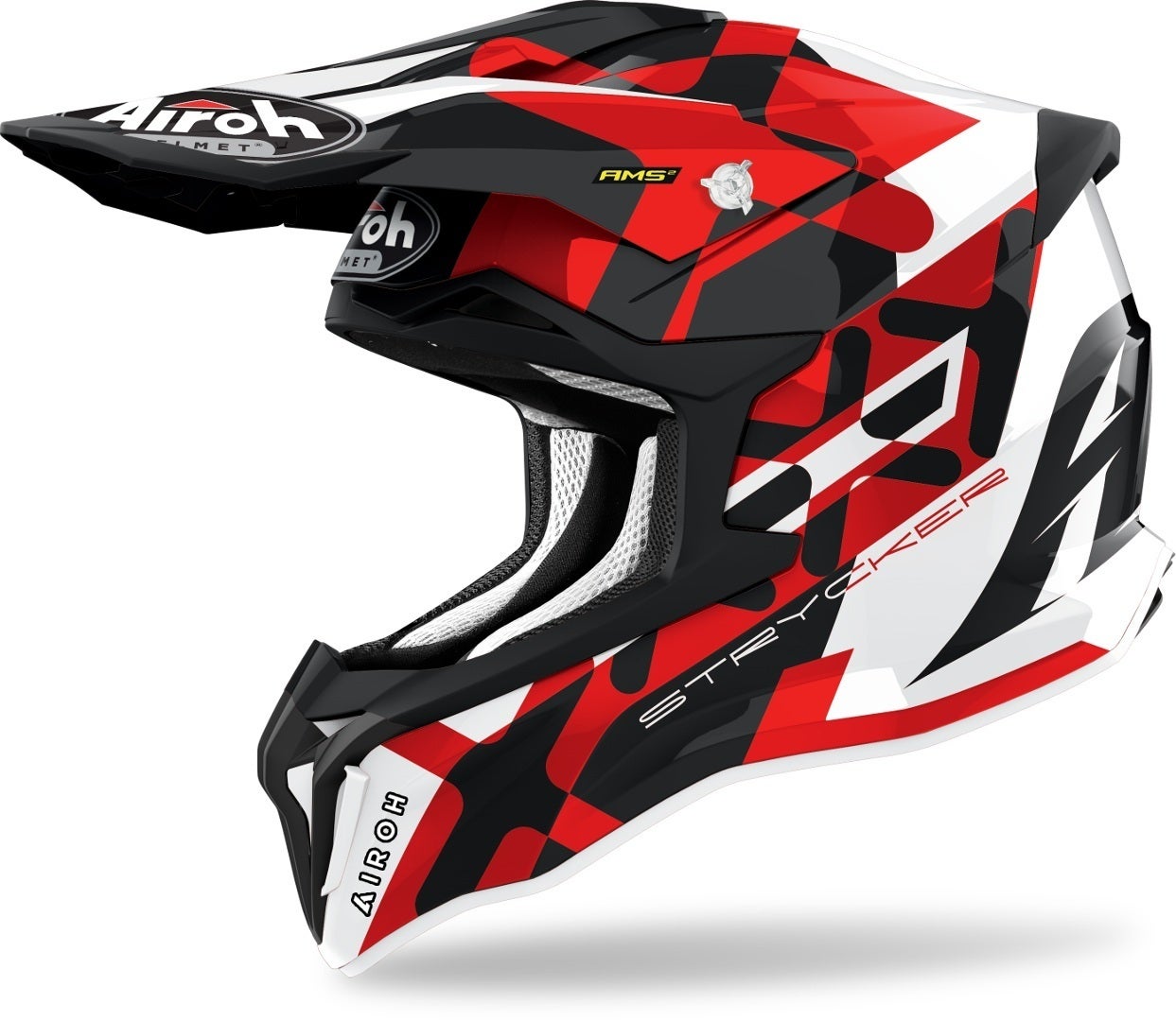 Airoh Strycker XXX Carbon Motocross Helmet red S (55/56) Figure 1