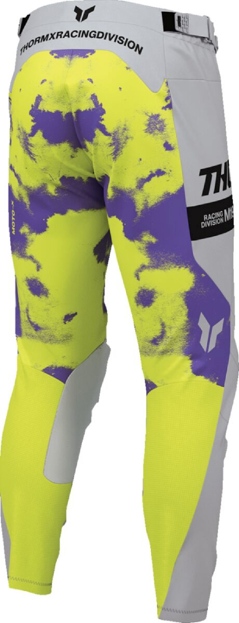Thor Launchmode Bleach Pantalons de motocross Gris/Jaune/Violet 30 Figure 4