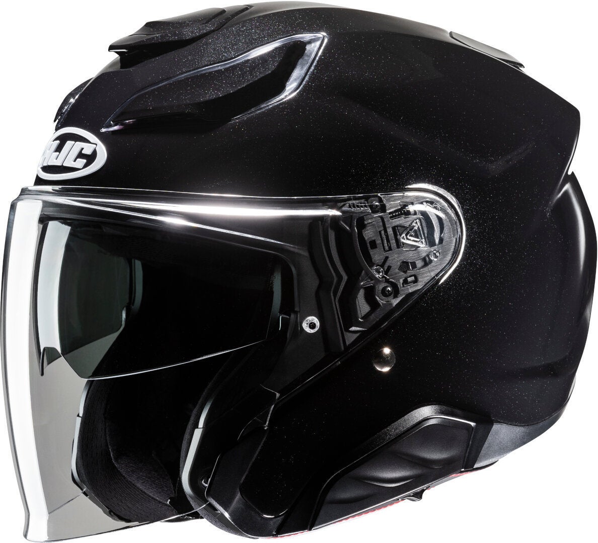 HJC F31 Solid Jethelm schwarz metallic XXL (62/64) Abbildung 1