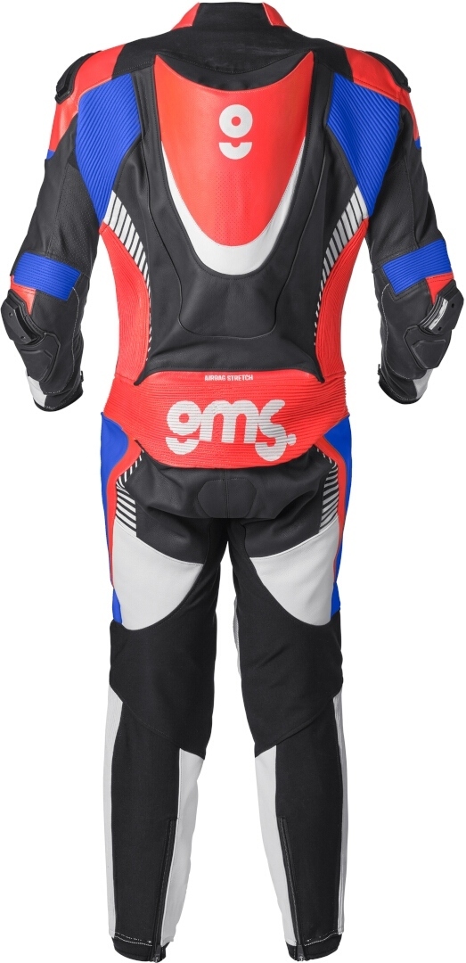 GMS GRC-1 Costum de piele de motocicletă One Piece Negru/Roșu/Albastru 56 Figura 3