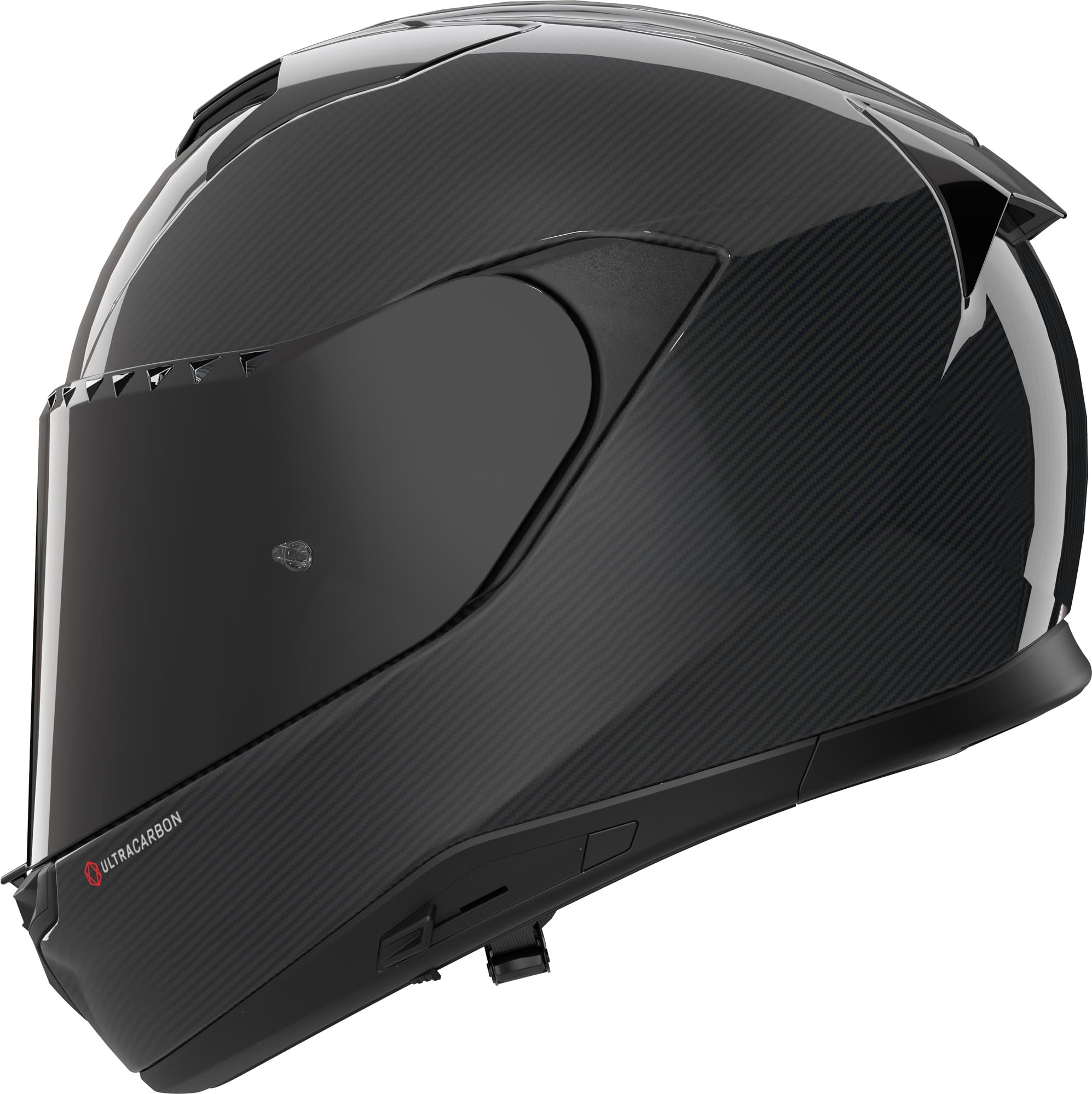 Side view of Nolan X-904 Ultra Carbon Puro I-ESS Helmet
