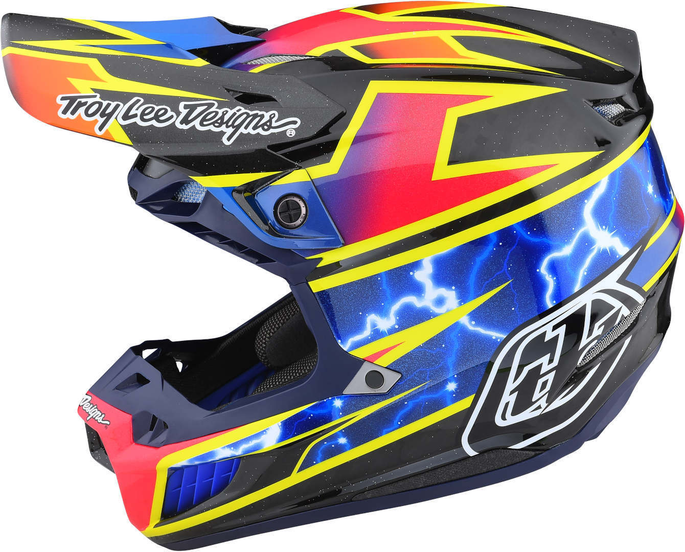 Troy Lee Designs SE5 Lightning MIPS Carbon Casco Motocross nero/rosa M (57/58) Figura 8