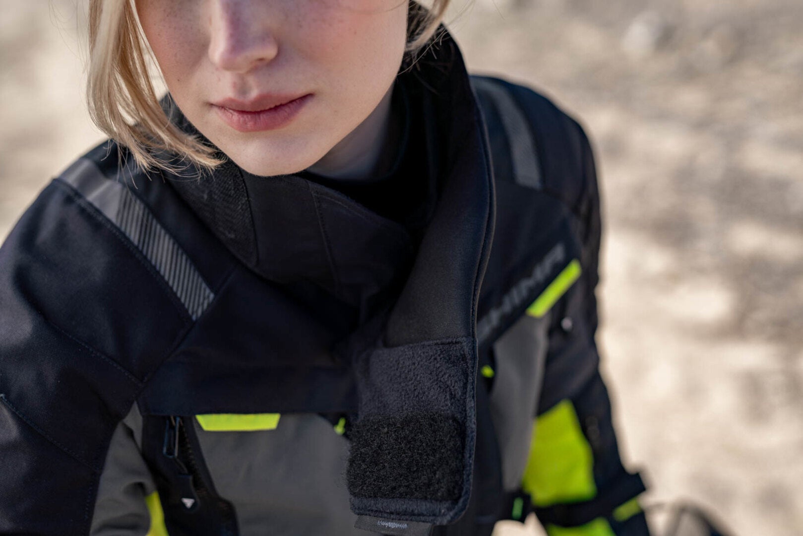 SHIMA Hero 2.0 imperméable à l’eau dames moto textile veste noir/jaune L Figure 8