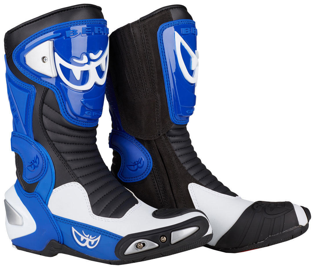 Berik Race-X Racing Motorcycle Boots blue/white/black 44 Figure 1