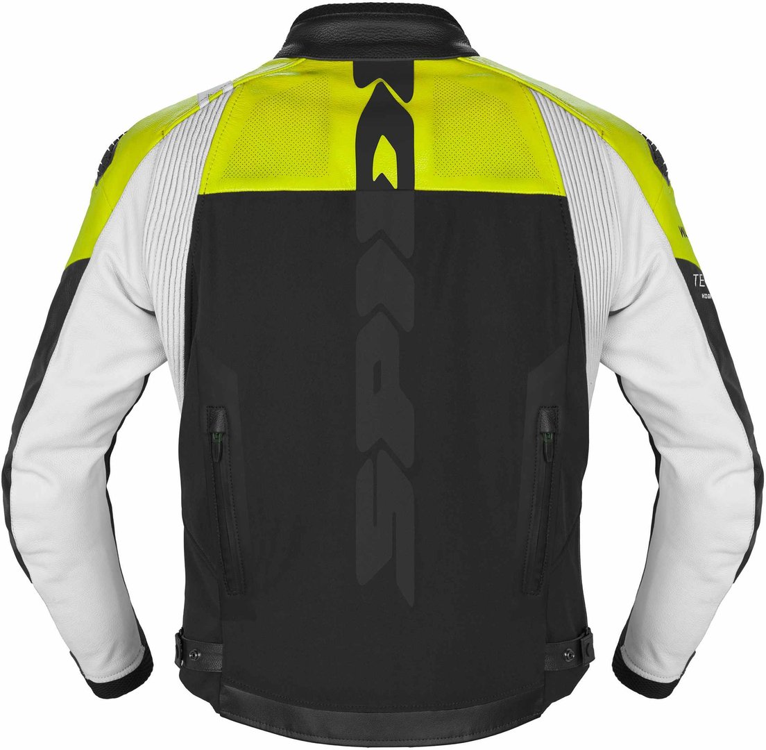 Spidi DP Progressive Hybrid Motorcycle Leather Jacket black/yellow 60 Figure 2