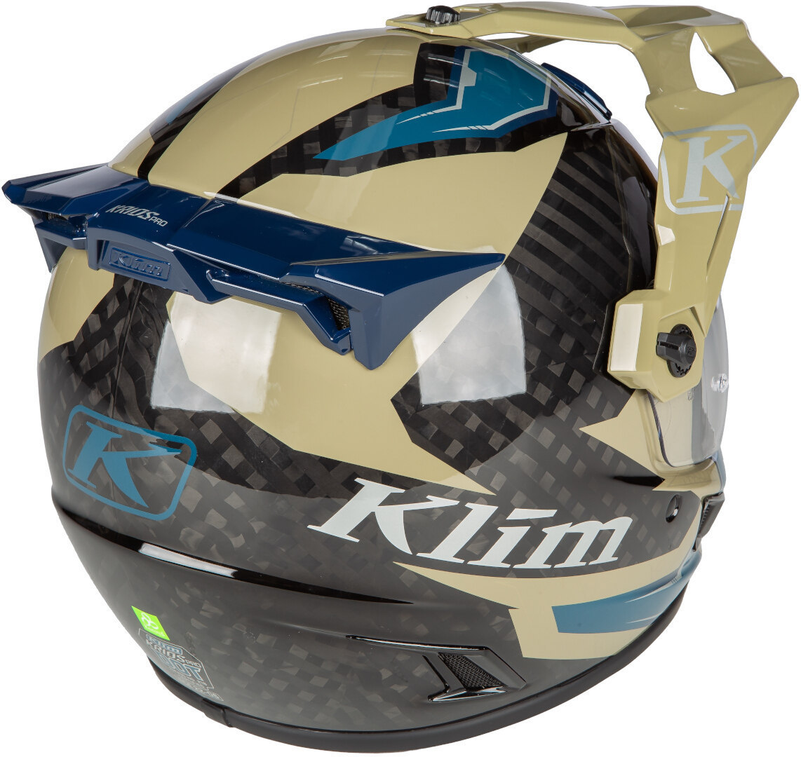Klim Krios Pro Ventura Carbon ECE/DOT Casco da enduro oliva L (59/60) Figura 8