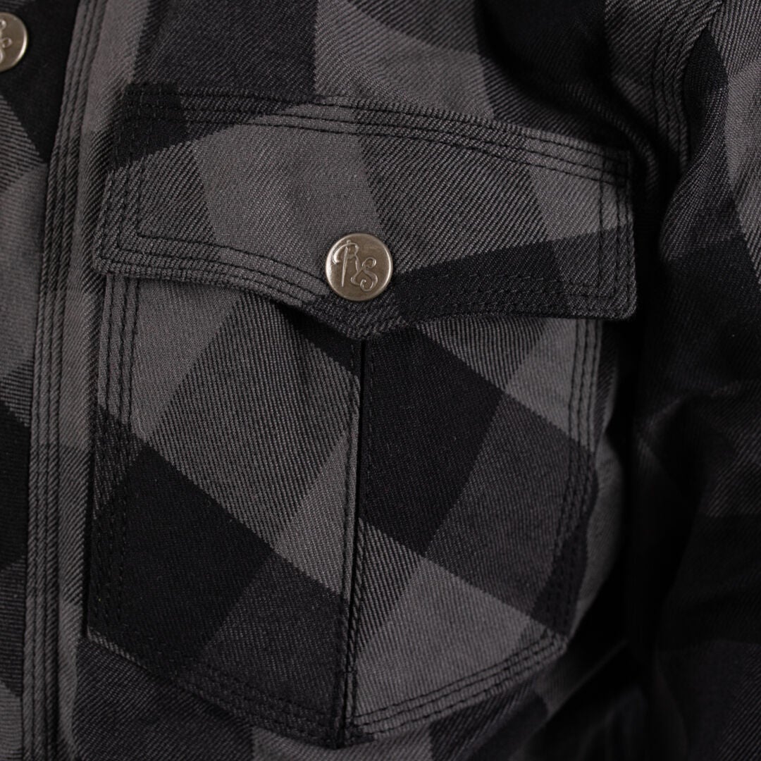 Rusty Stitches Neil Camisa de moto negro/gris 3XL Figura 7