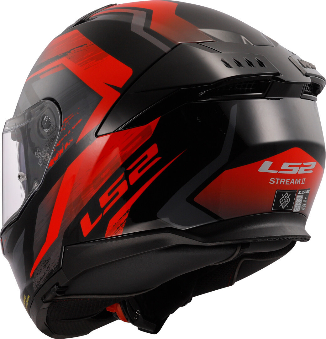 LS2 FF808 Stream II Fury Helmet black/red XXS (51/52) Figure 3