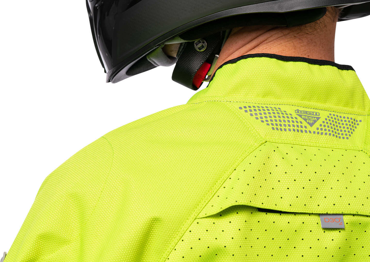 Icon Mesh AF 2023 Motorcycle Textile Jacket grey/yellow L Figure 5