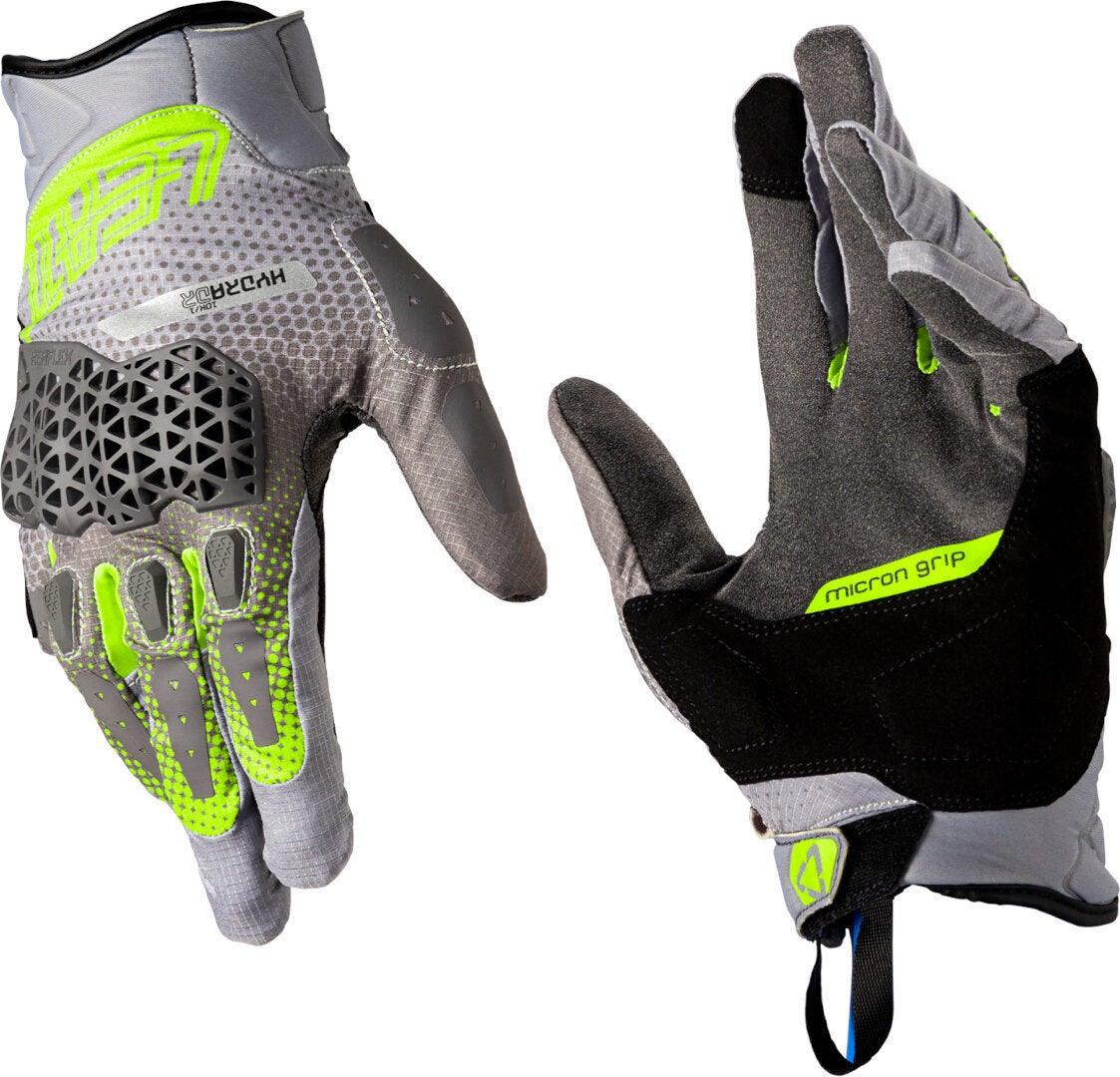 Leatt ADV Hydradri 5.5 Short Gants de moto imperméables Vert/Gris M Figure 1