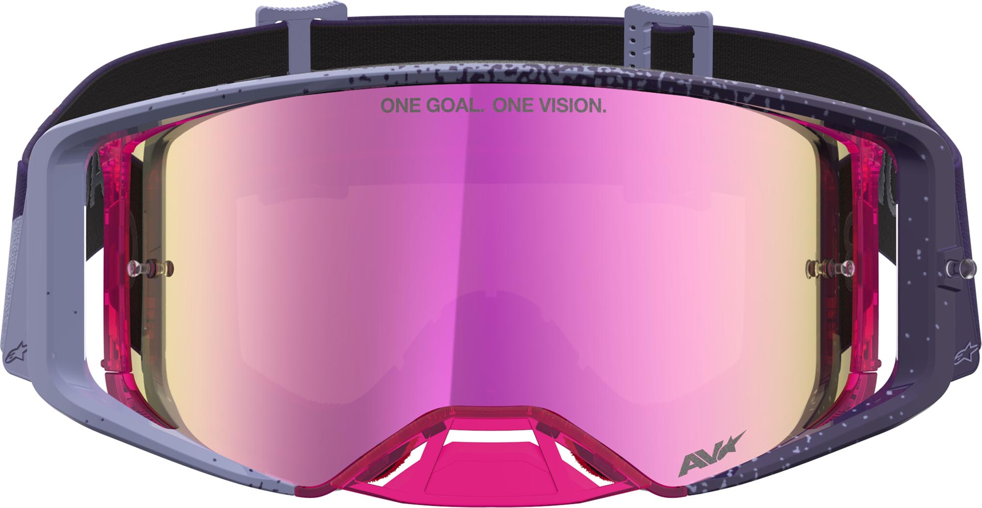 Alpinestars Supertech Hiten Mirror Motocross Brille lila/rot Abbildung 4