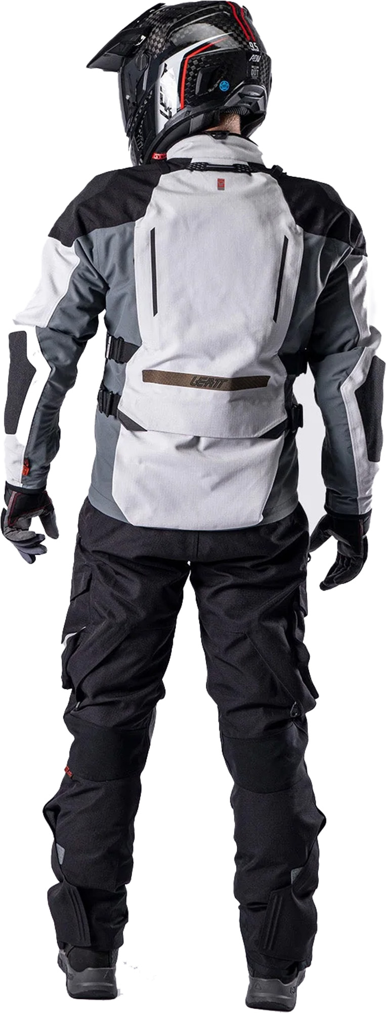 Leatt ADV DriTour 5.5 Pantalon textile de moto imperméable noir/gris M Figure 4