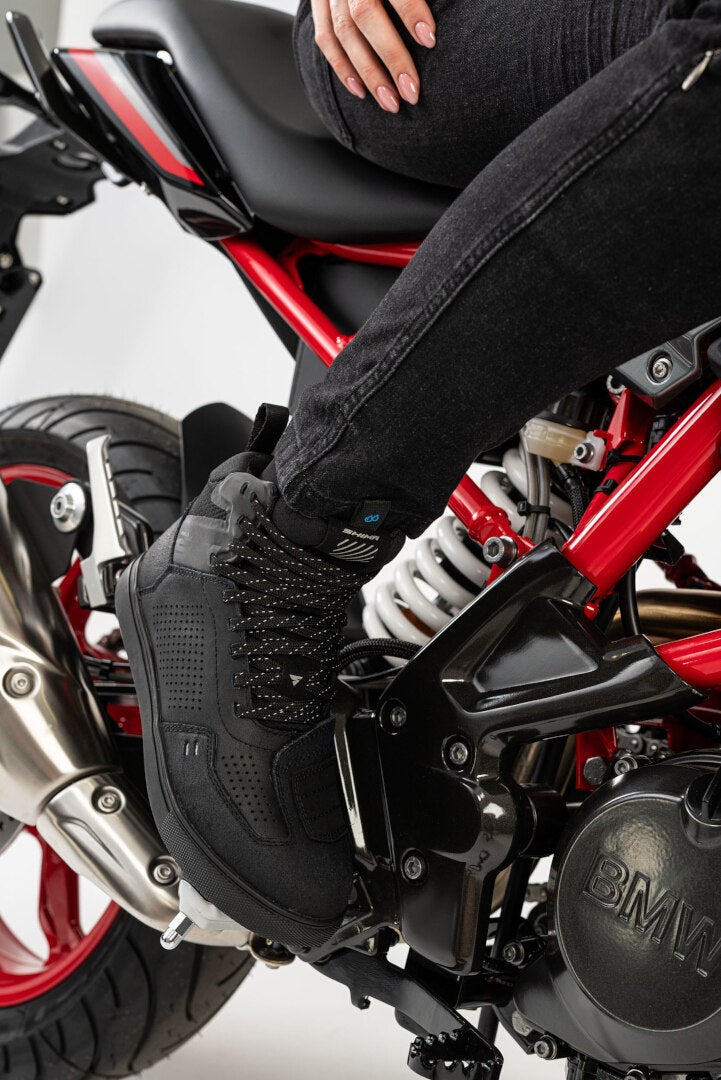 Side view of SHIMA Rebel Vented 2.0 perforated Ladies Motorcycle Shoes