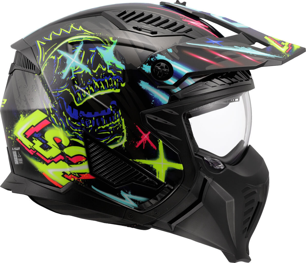 LS2 OF606 Drifter Rayz Casco da trial M (57/58) Figura 6