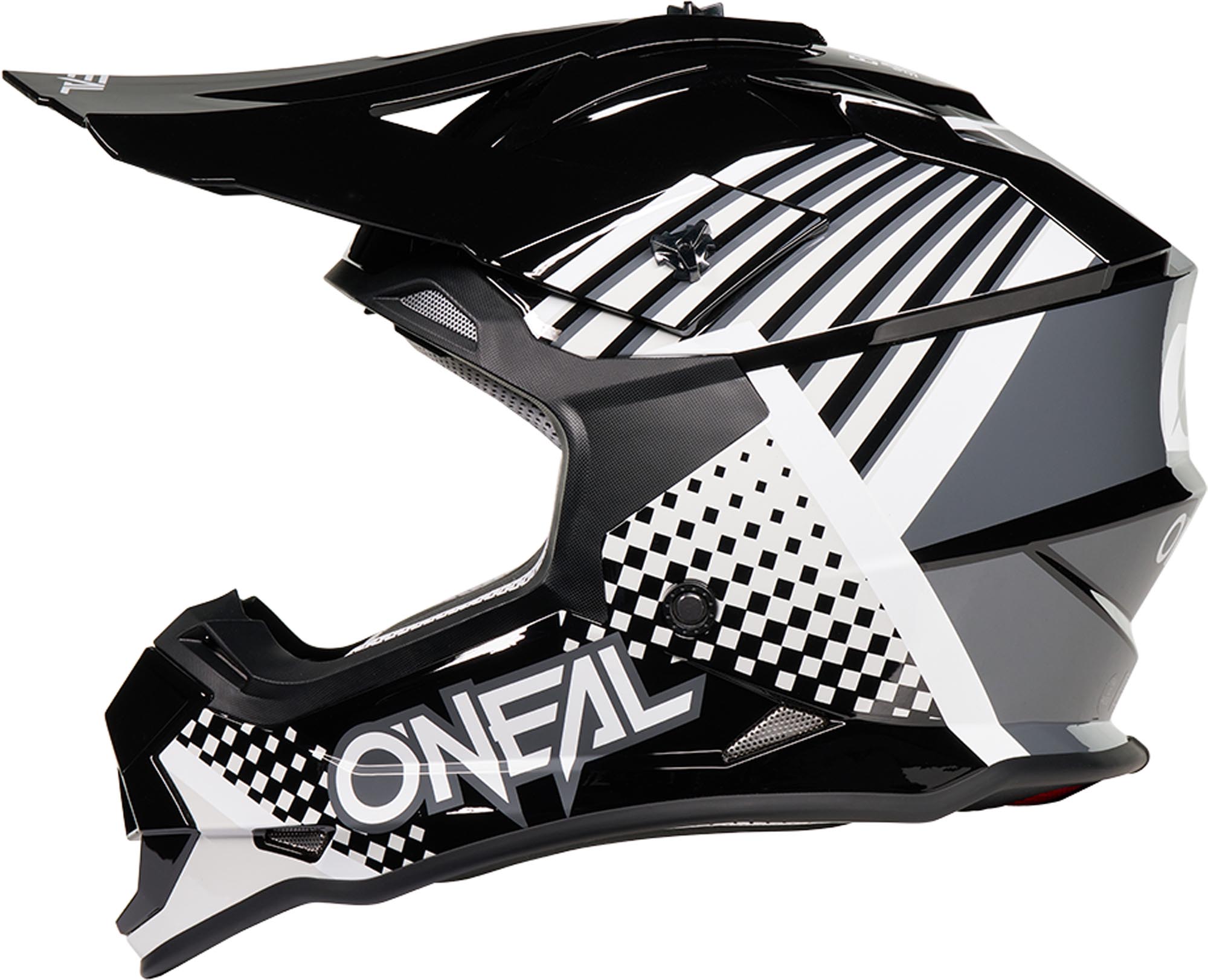 Oneal 2SRS Vector Motocross Helm schwarz/grau M (57/58) Abbildung 2