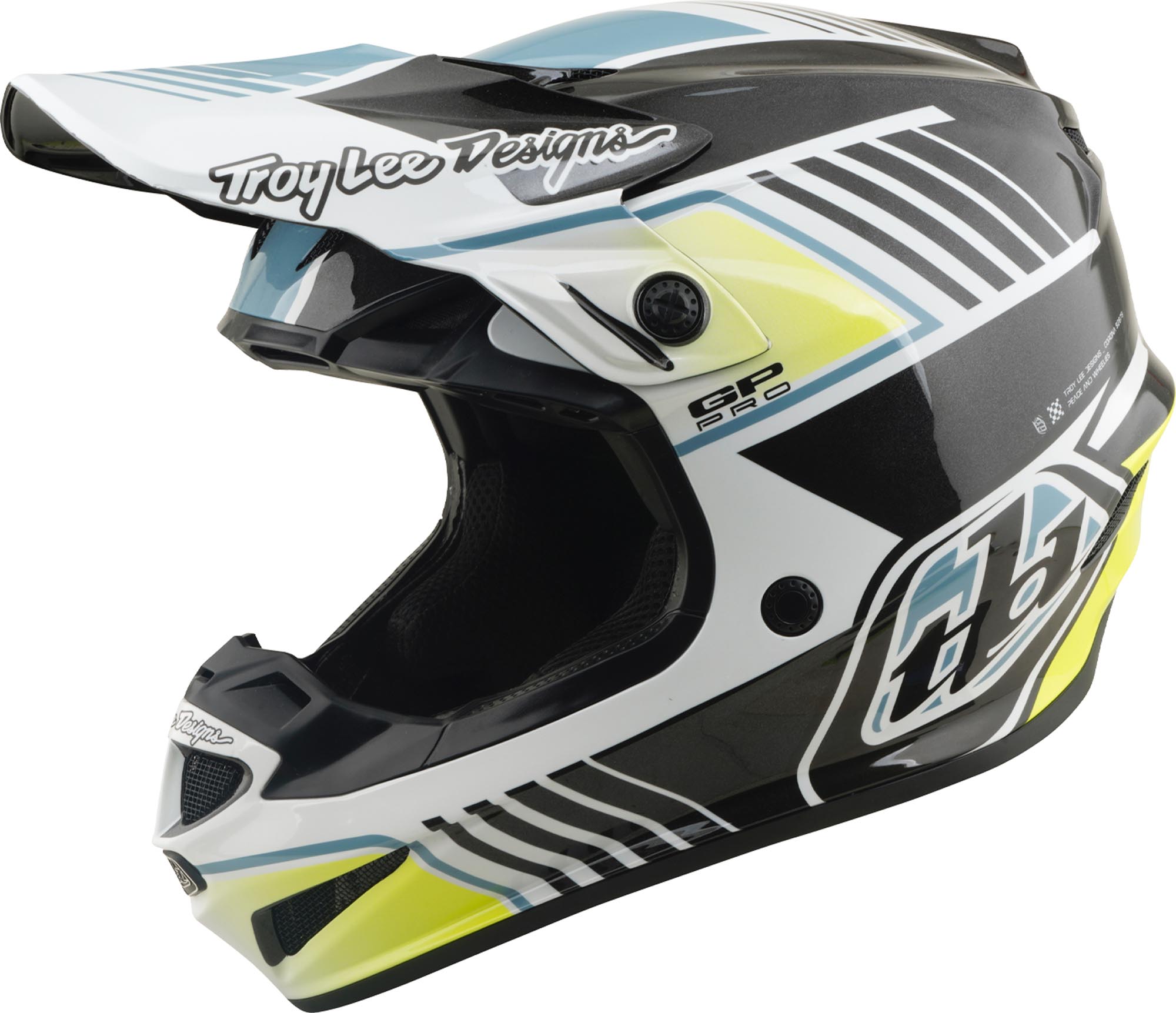 Troy Lee Designs GP Pro MIPS Segment Cască de motocross pentru tineret Gri/Alb Y/M (50/51) Figura 1