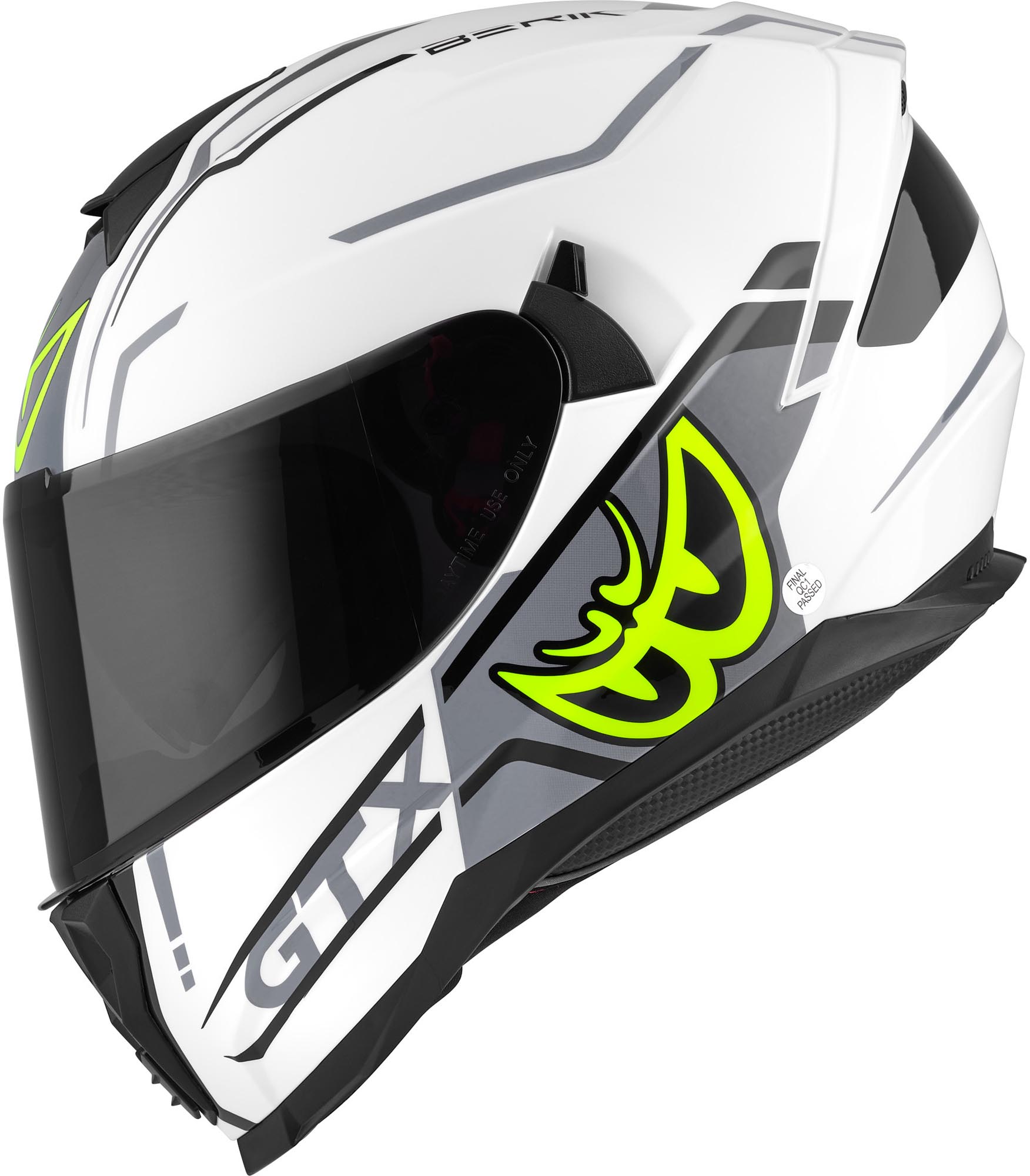Berik FF869 Arok Casque Blanc/Noir/Jaune 2XL Figure 3
