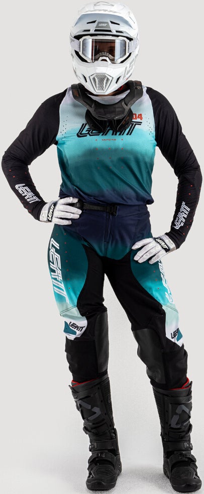 Leatt Moto 4.5 Lite Dámský motokrosový dres černá/modrá/bílá XL Obrázek 3