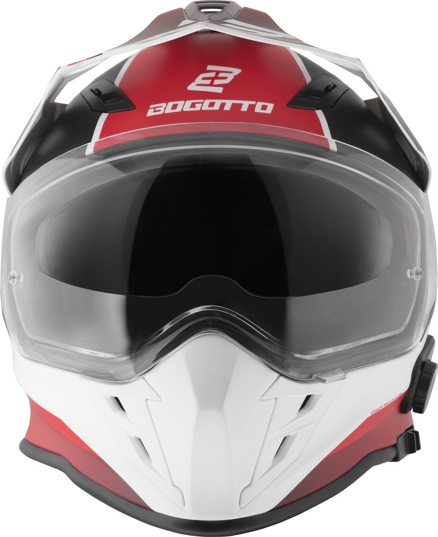 Bogotto H331 BT Tour EVO Bluetooth Enduro Helmet black matt/red/white 2XL Figure 9