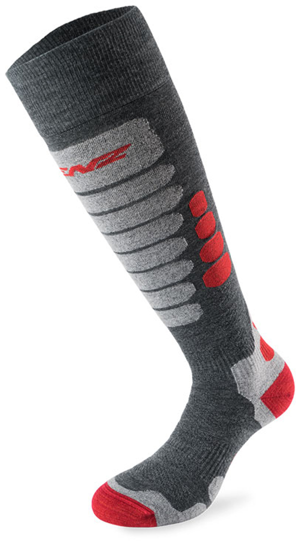 Lenz Skiing 3.0 Socken grau/rot 39-41 Abbildung 1