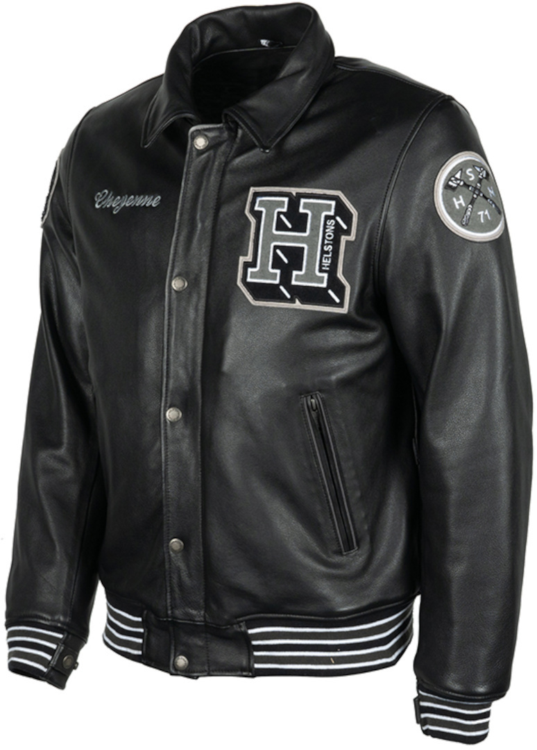 Helstons Cheyenne Motorrad Lederjacke schwarz L Abbildung 8