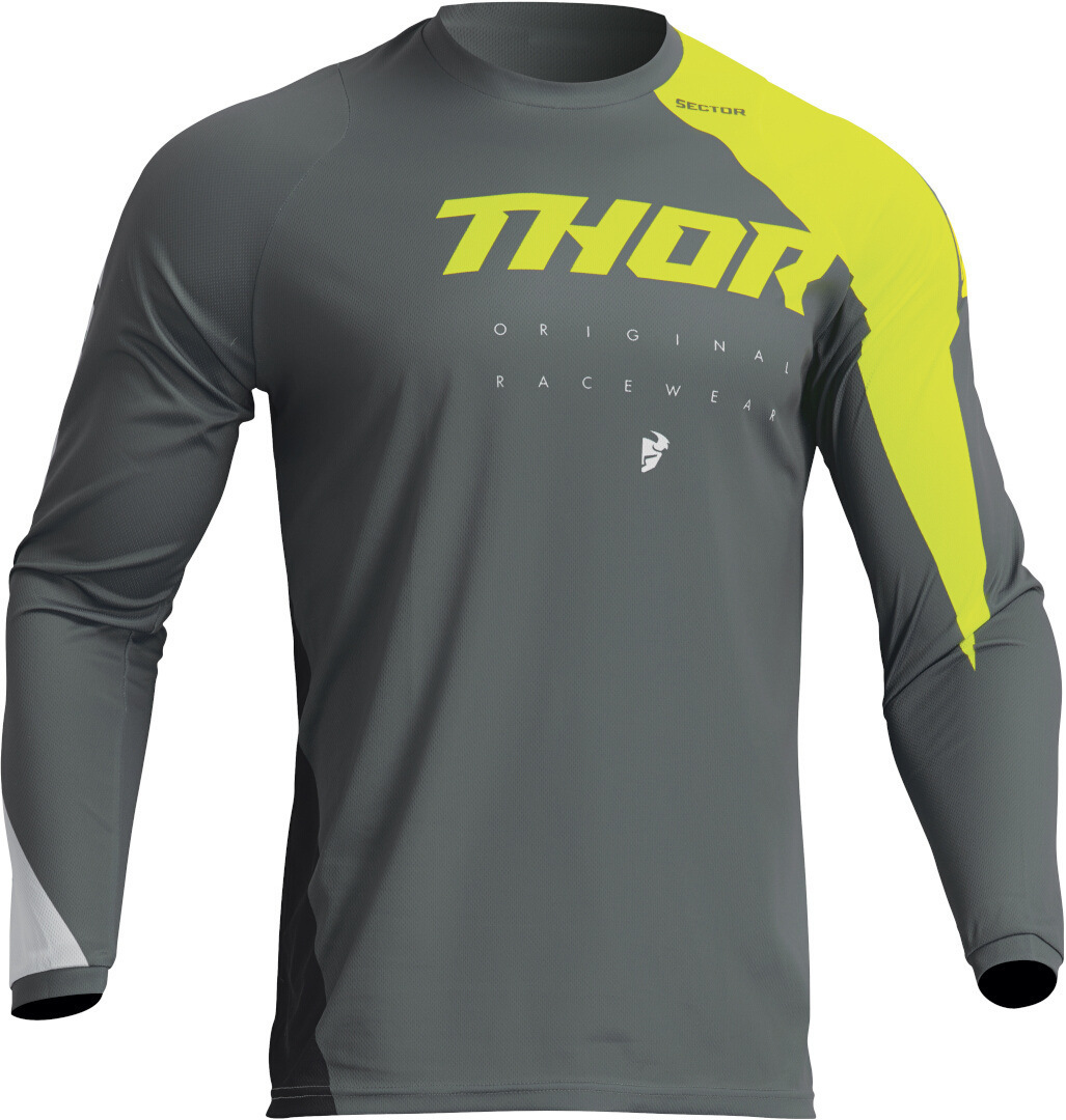 Thor Sector Edge Motocross Jersey grau XL Abbildung 1