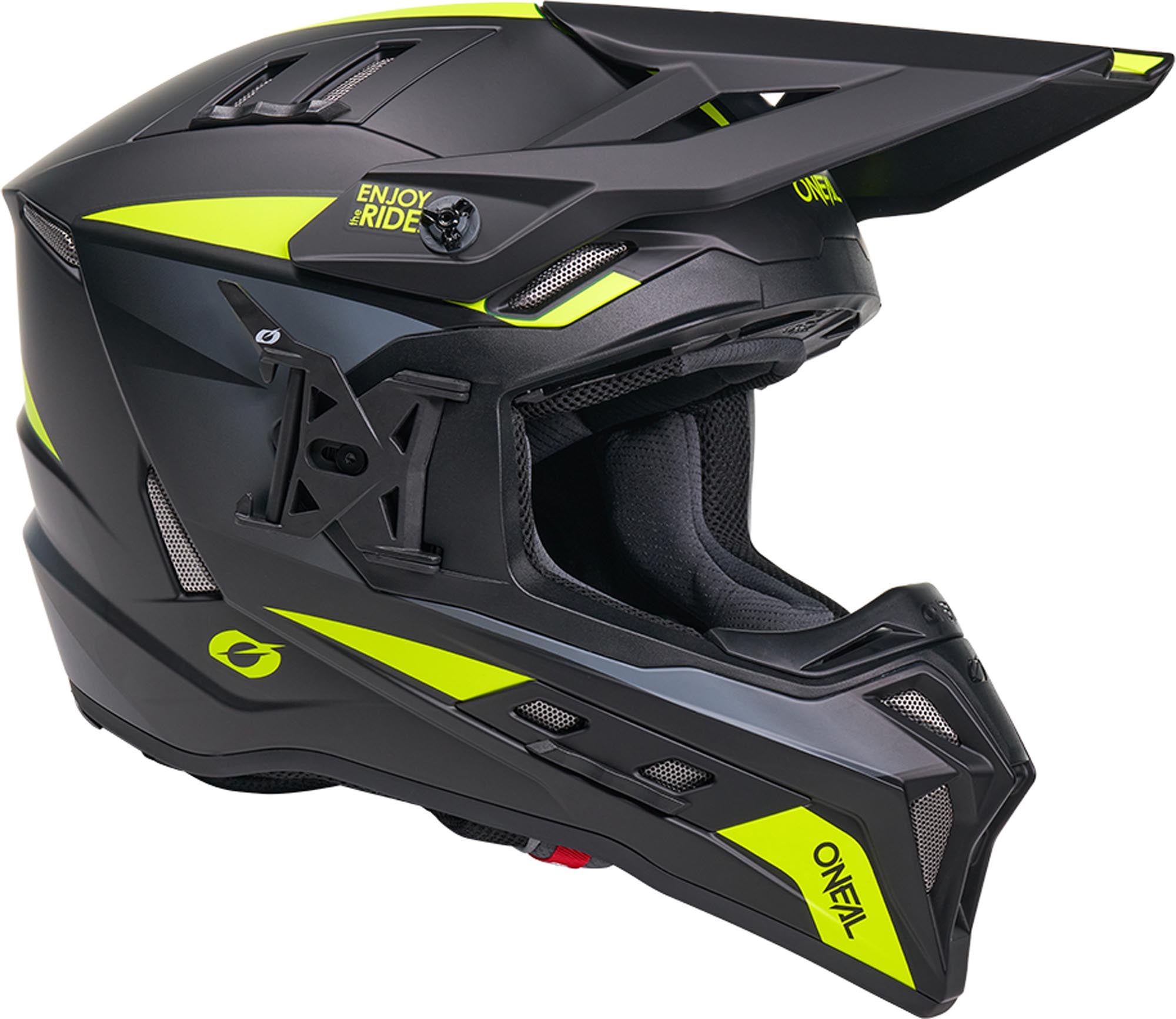 Oneal EX-SRS Magma Casque de motocross Noir/Néon/Jaune S (55/56) Figure 8