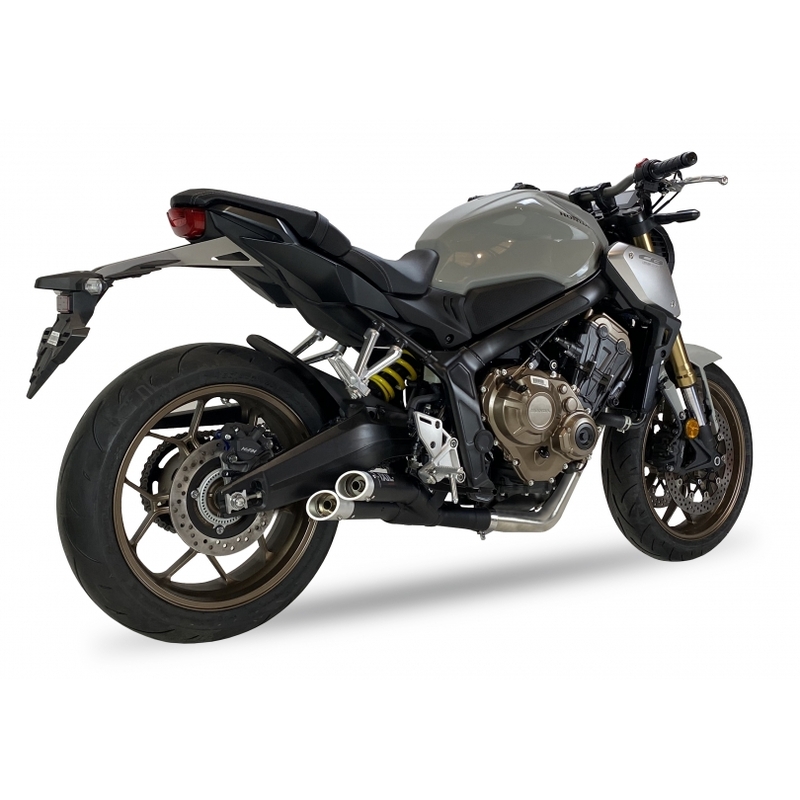 IXIL Hyperlow Full Avgassystem Rostfritt Stål Svart / Aluminium Polerad - Honda CB650R - XH6342XB Figur 4