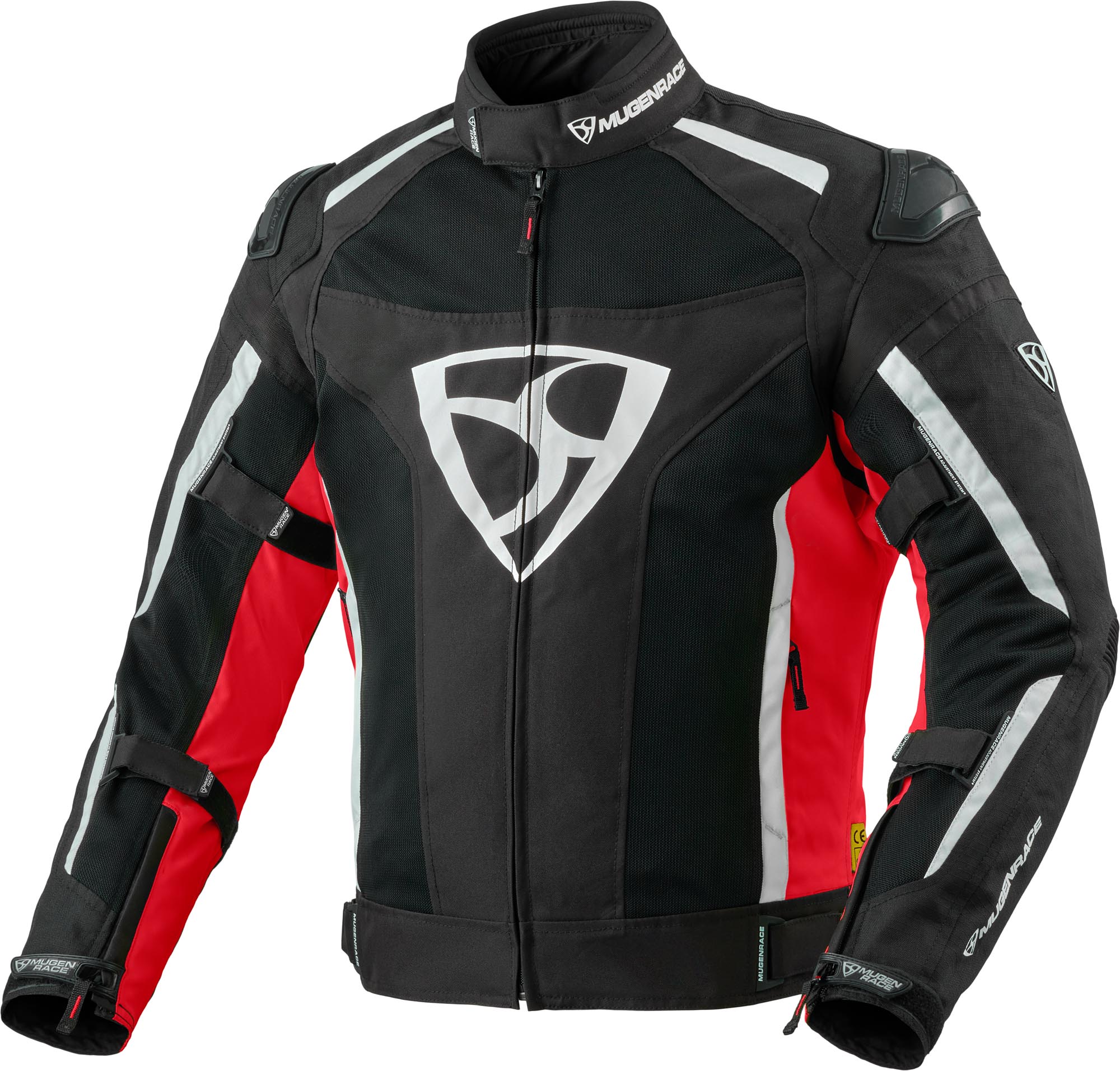 MUGENRACE Diavolo-1 waterproof Motorcycle Textile Jacket black/red/white M Figure 1