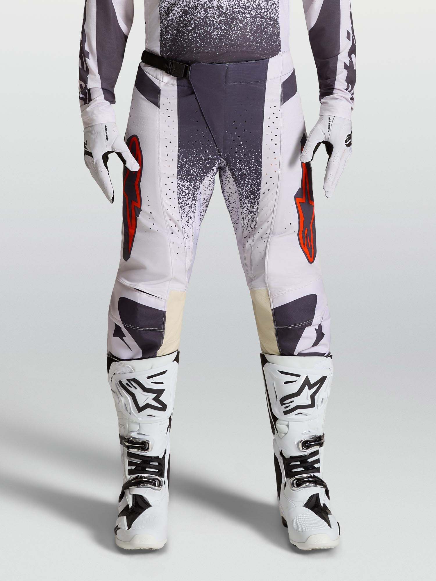 Alpinestars Techstar Swan Motocrossbukser mørkegrå/lilla 44 Figur 7