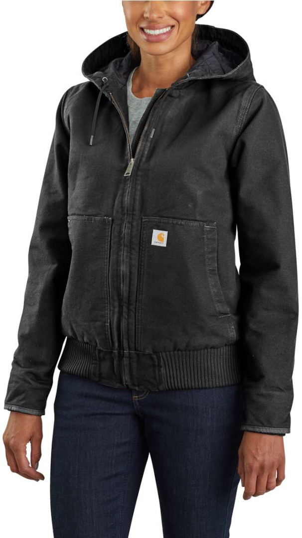 Carhartt Washed Duck Active 레이디스 재킷 검정 S 그림 2