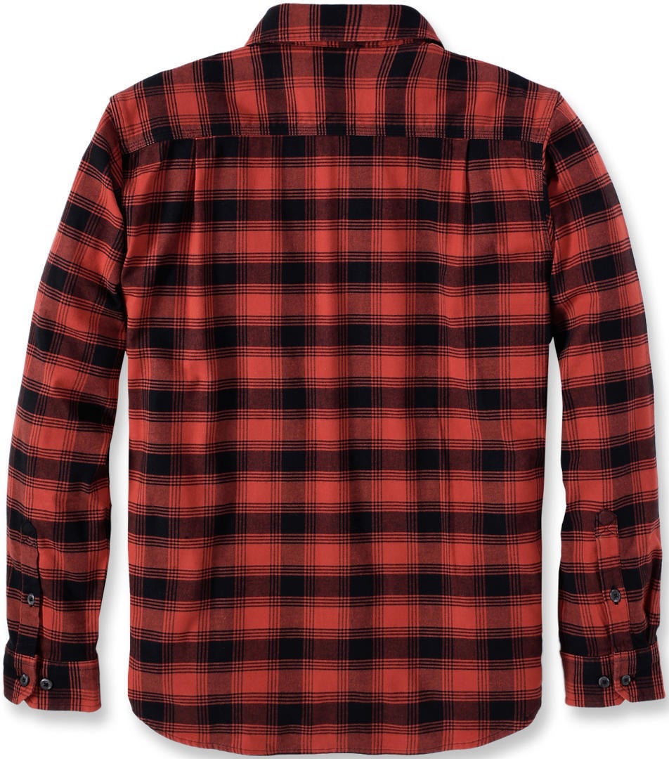 Carhartt Rugged Flex Flannel Plaid シャツ 黒/赤 L 図4