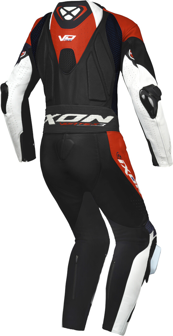 Ixon Vortex 3 1-Piece Motorcycle Leather Suit white/black/red M Figure 2
