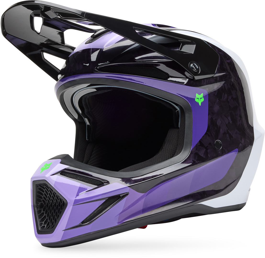 FOX V3 RS Grid MIPS Motocross Helm schwarz/lila M (57/58) Abbildung 2