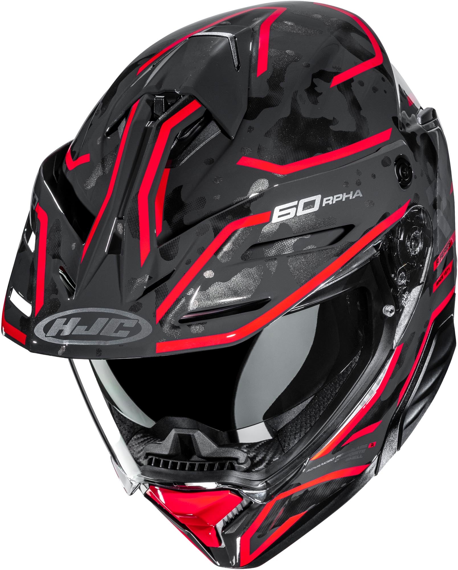 HJC RPHA 60 Kiva Enduro Helmet black/red S (55/56) Figure 2