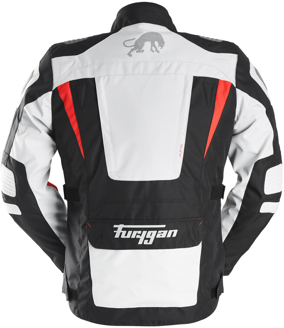 Furygan Apalaches Jachetă textilă pentru motociclete Negru/Alb/Roșu 3XL Figura 2