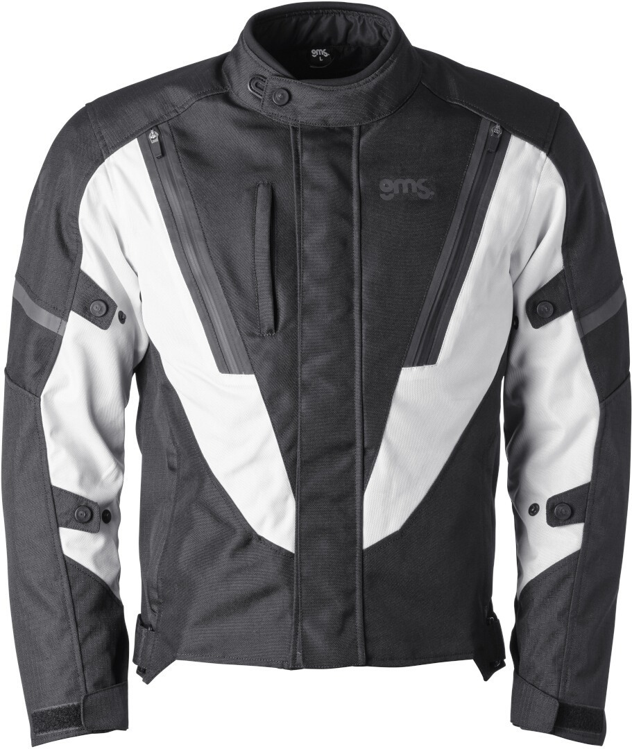 GMS Avon WP Jachetă textilă impermeabilă pentru motociclete alb/negru L Figura 1