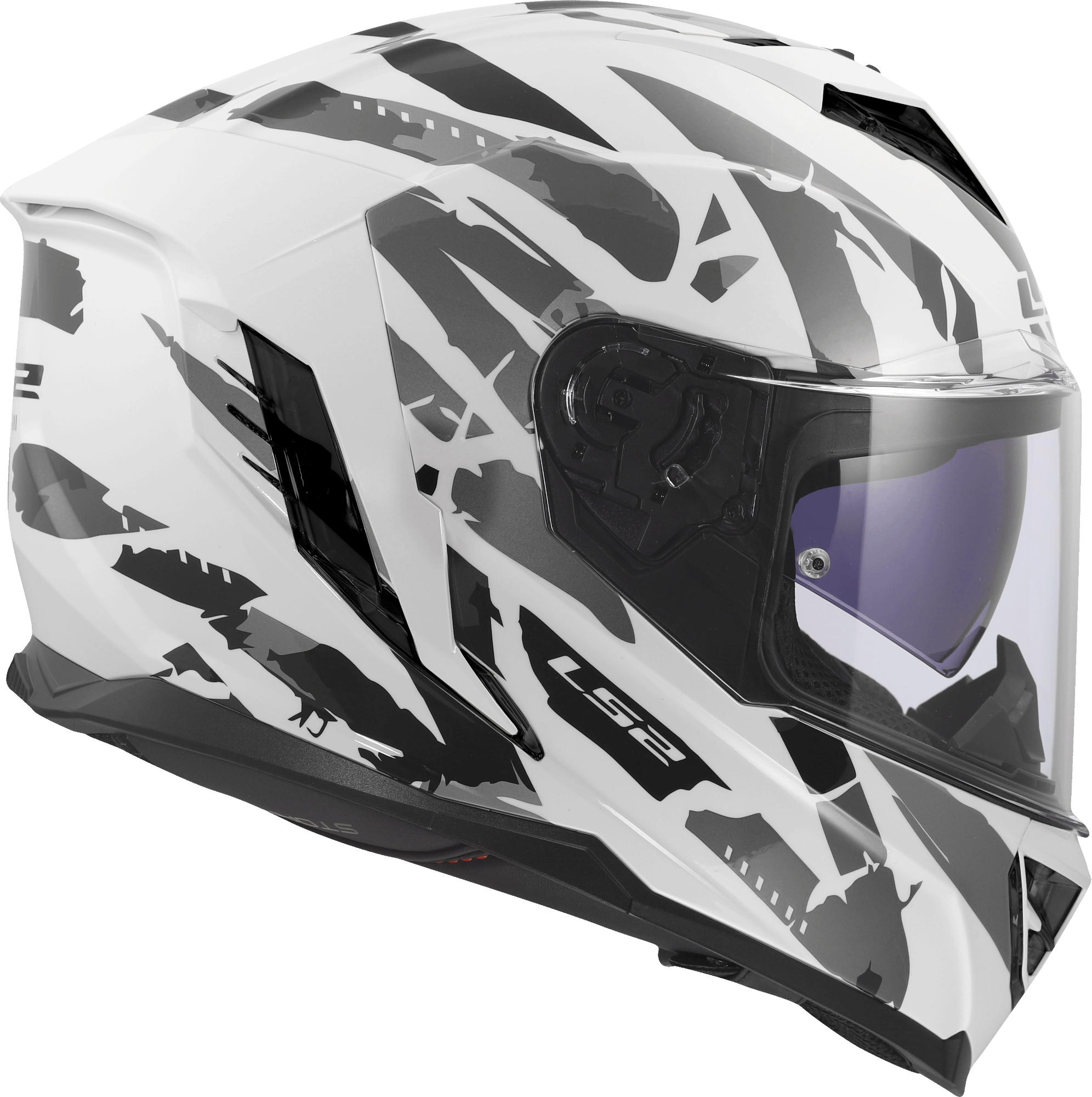 LS2 FF818 Storm III Kaos Helmet white/grey L (59/60) Figure 7
