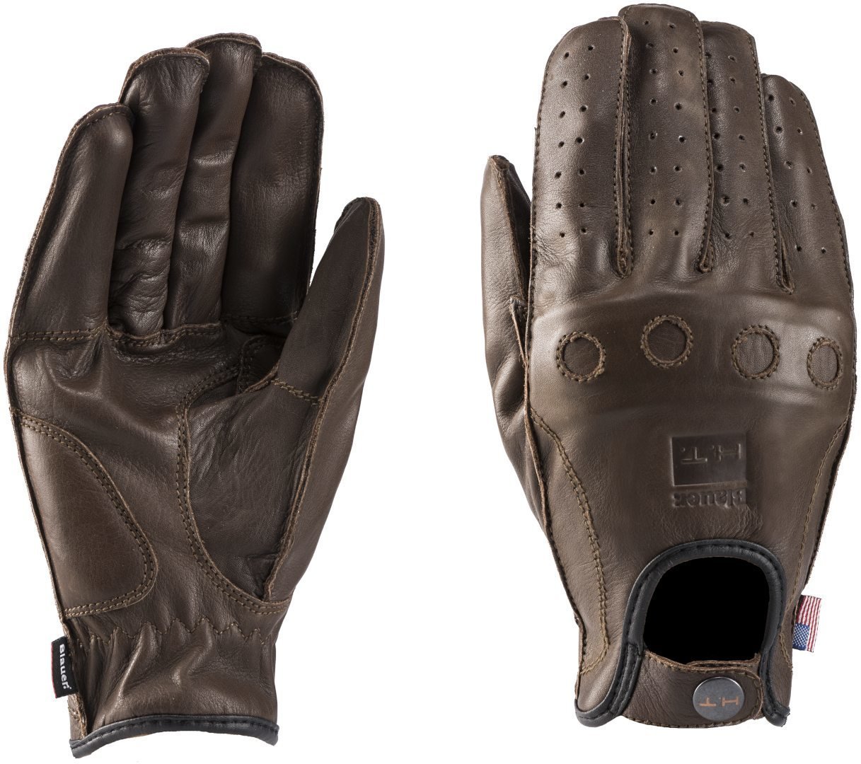 Blauer Routine Motorradhandschuhe braun M Abbildung 1