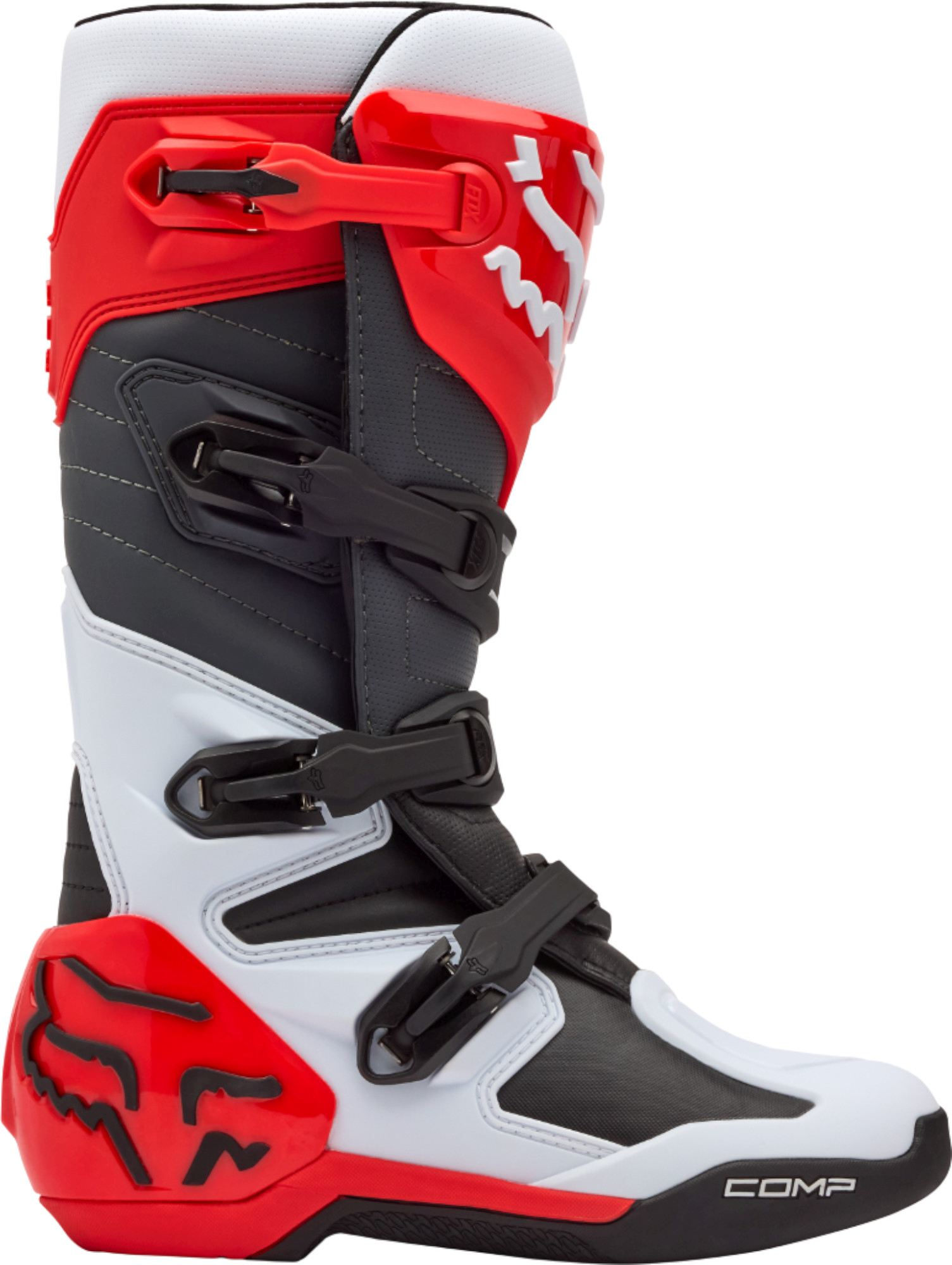 FOX Comp Motorcross laarzen wit/rood 9,5 Figuur 2