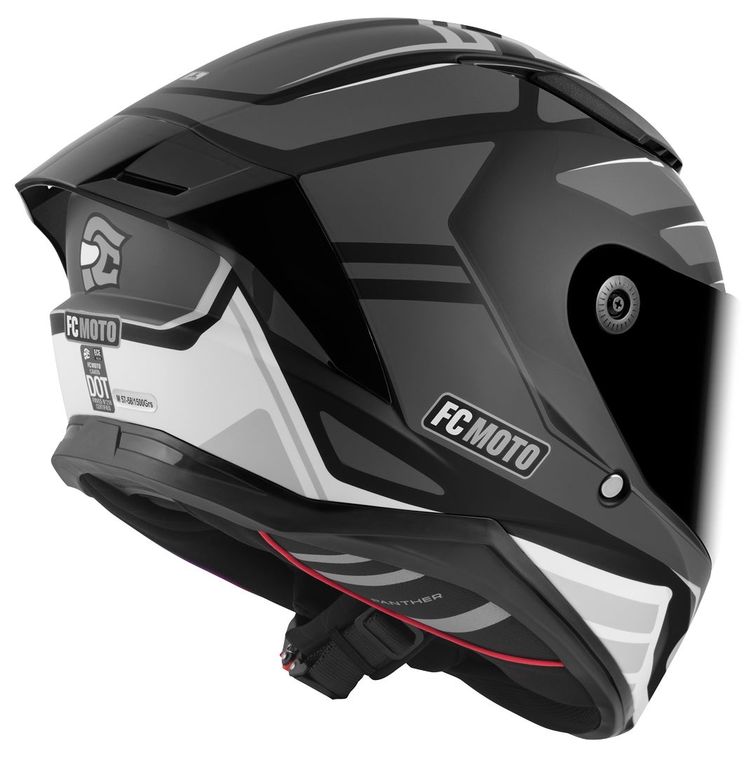 FC-Moto FF130SV Cavion Přilba černá matná/šedá/bílá XL Obrázek 3